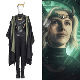 Upgraded Loki Sylvie Cosplay Costume Full Set – Custom - Made Lady Loki Outfit for Women - Coscosmos