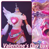 Valentine’s Day Ezreal & Lux Cosplay Costume Set from League of Legends - Coscosmos
