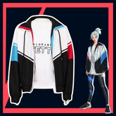 Valorant Jett Windbreaker Streetwear Cosplay Set – Premium Jacket, Pants, and Gloves for Game Fans, Cosplayers, and Urban Fashion Enthusiasts - Coscosmos