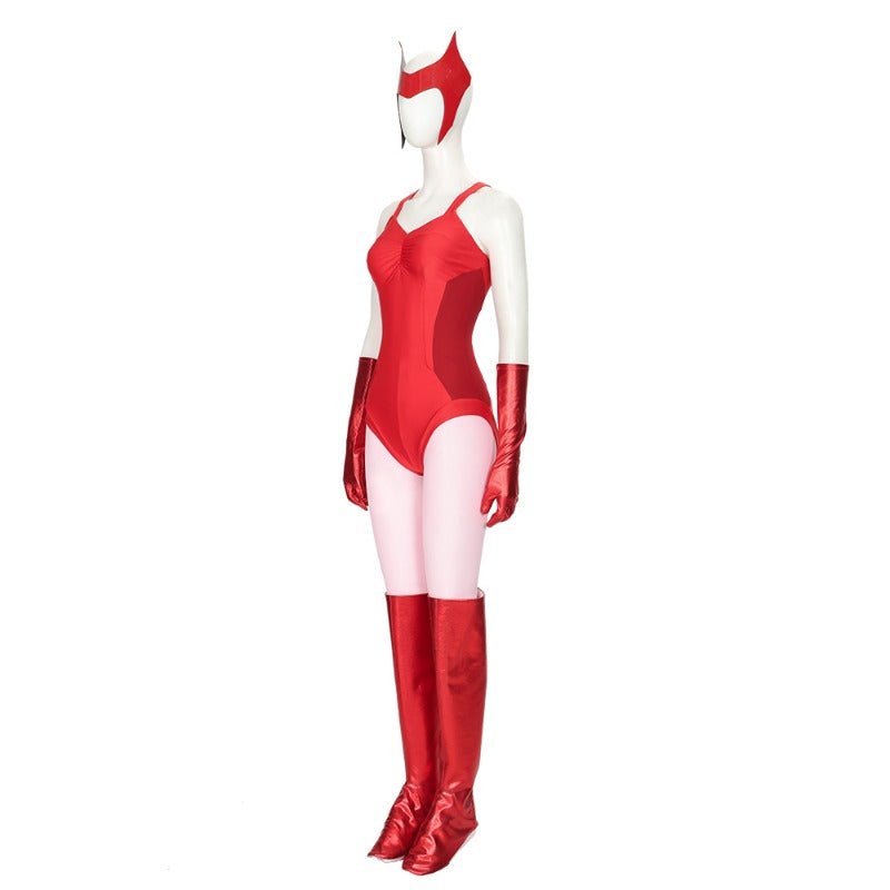 Wanda Maximoff Cosplay Costume - Marvel Cinematic Universe Movie Outfit - Coscosmos Wanda Maximoff Cosplay Costume - Marvel Cinematic Universe Movie Outfit - Coscosmos