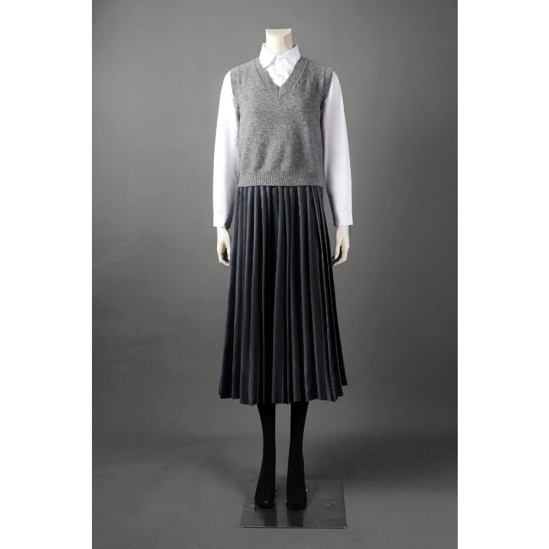 Wednesday Addams Cosplay Costume School Uniform Full Set for Kids and Adults - Coscosmos Wednesday Addams Cosplay Costume School Uniform Full Set for Kids and Adults - Coscosmos