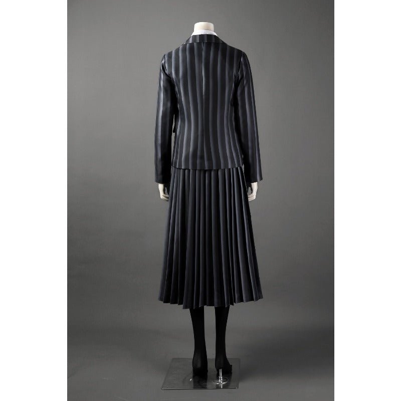 Wednesday Addams Cosplay Costume School Uniform Full Set for Kids and Adults - Coscosmos Wednesday Addams Cosplay Costume School Uniform Full Set for Kids and Adults - Coscosmos