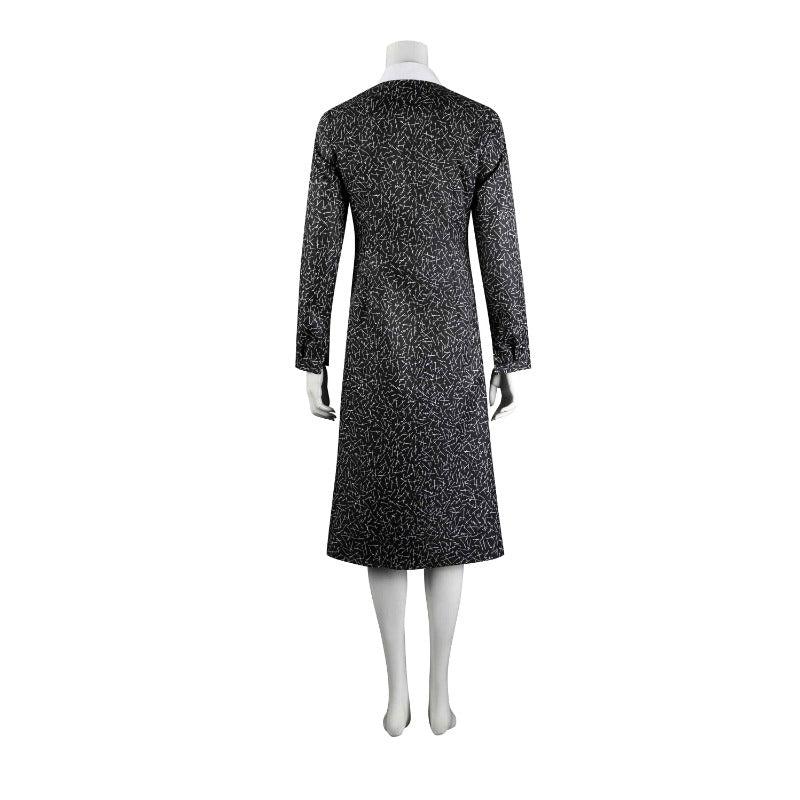 Wednesday Addams Cosplay Costume - The Addams Family Gothic Halloween Outfit - Coscosmos Wednesday Addams Cosplay Costume - The Addams Family Gothic Halloween Outfit - Coscosmos