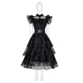 Wednesday Addams The Addams Family Movie Cosplay Costume Ball Gown - Coscosmos