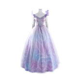 Wicked the Musical Glinda Pink Purple Ombre Costume Elegant Fantasy Gown - Coscosmos