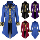 Wish New Arrival Medieval Punk Retro Men's Tailcoat Cosplay Costume - Coscosmos