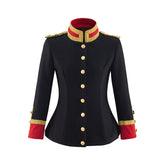 Women’s Black Officer Coat – Cosplay Costume - Coscosmos