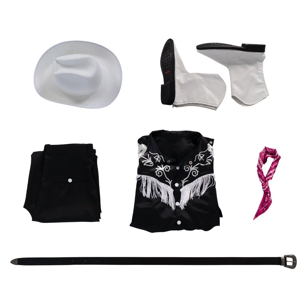 Women's Halloween Carnival 2023 Movie B Ken Cosplay Costume Suits with Hat & Belt NWON - Coscosmos Women's Halloween Carnival 2023 Movie B Ken Cosplay Costume Suits with Hat & Belt NWON - Coscosmos