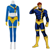 X - Men '97 Cyclops Cosplay Costume Marvel Full Jumpsuit Performance Outfit - Coscosmos