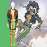 X - Men Rogue Cosplay Costume / X - Men: The Movie Rogue Costume Full Set Custom - Made - Coscosmos