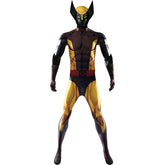 X-Men Wolverine Cosplay Costume, Brown Jumpsuit Tight Bodysuit - Coscosmos