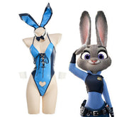 Zootopia Judy Hopps Cosplay Costume - Bunny Officer Roleplay Set with Lingerie - Coscosmos