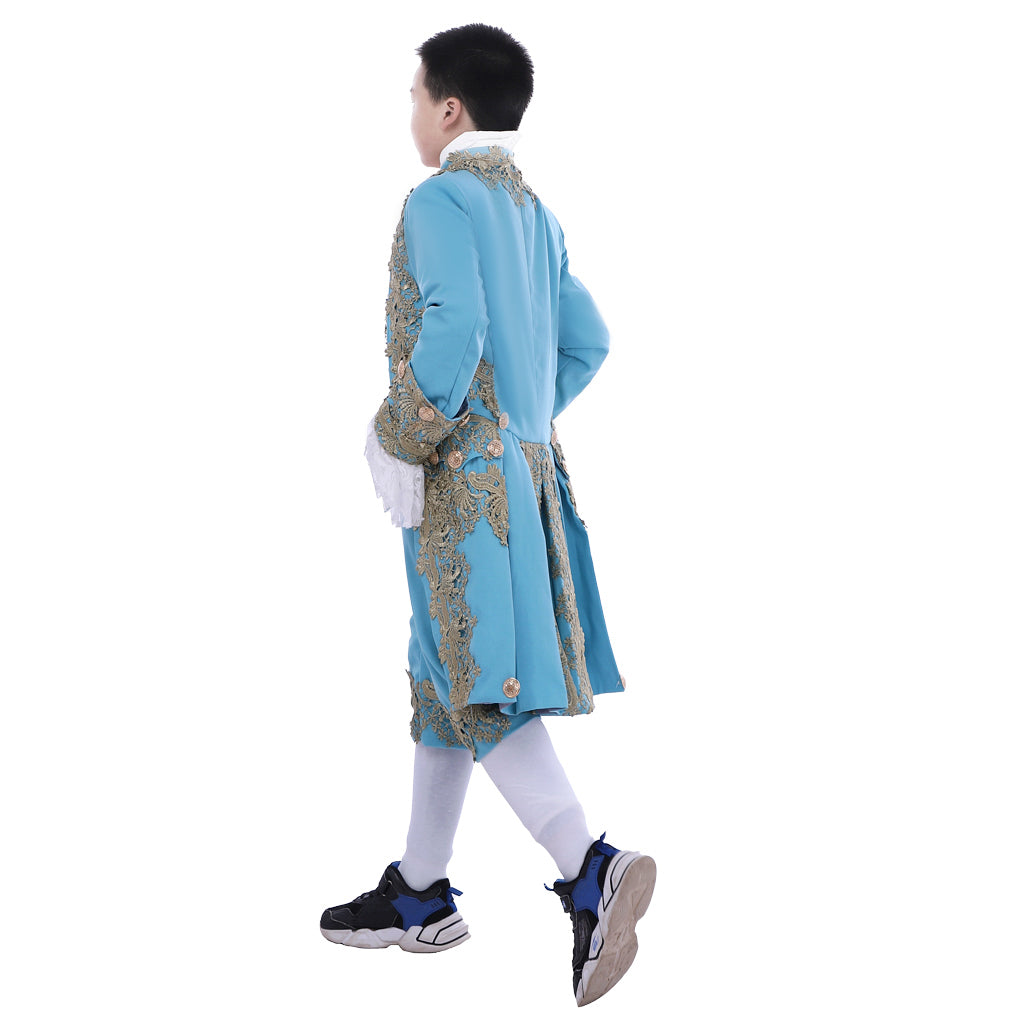 18th Century Colonial Court Costume for Boys - Washington Rococo Blazer Suit