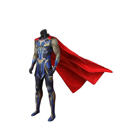 Thor Love And Thunder Cosplay Costume HD Printed Suit With Cape