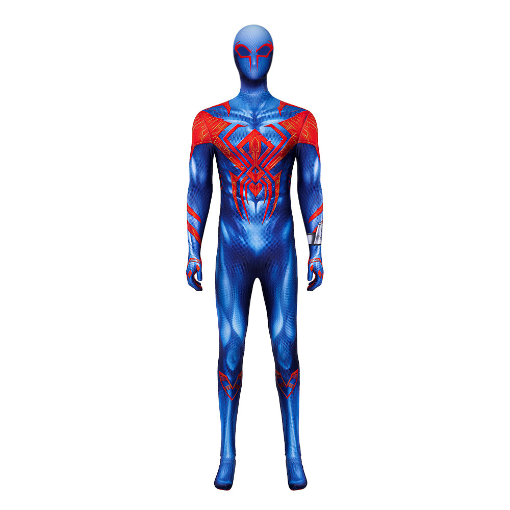 Upgraded 2099 Spiderman Muscle Bodysuit Cosplay Costume Halloween Jumpsuit Suit