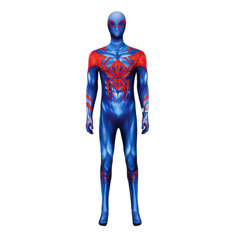 Upgraded 2099 Spiderman Muscle Bodysuit Cosplay Costume Halloween Jumpsuit Suit