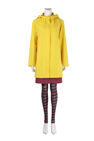 Little Nightmares 2 Mono Six Cosplay Costume Yellow Jacket Halloween Party Outfit