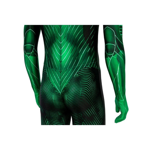 Green Lantern Hal Jordan Printed Jumpsuit Cosplay Costume for Halloween