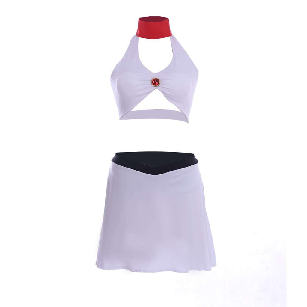 The Last Airbender Ty Lee Cosplay Swimsuit Set – Sexy White Top and Mini Skirt