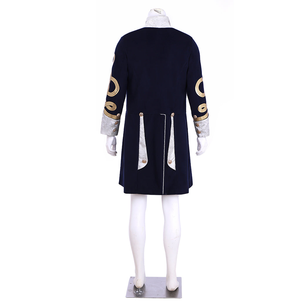 Steampunk Men’s Victorian Wool Coat - Tudor Medieval Costume Jacket | Coscomos