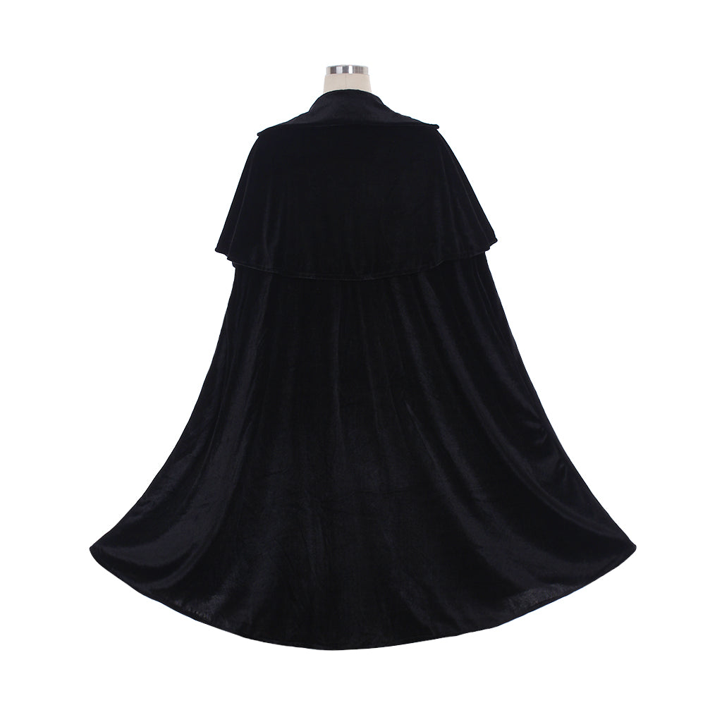 Child Unisex Black Canary Vampire Demon Cape Halloween Masquerade Ball Witch Reaper Wizard Cosplay Costume Cloak