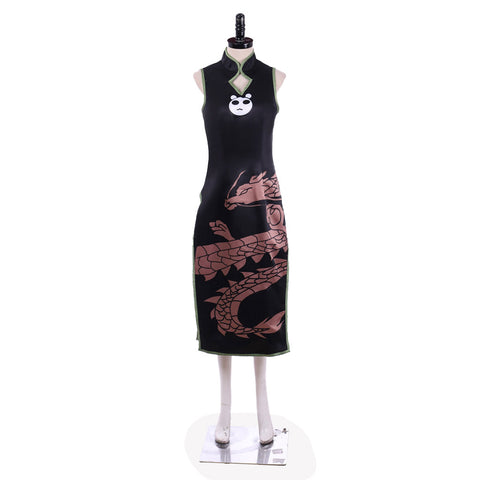 Shaman King Tao Jun Black Cheongsam Cosplay Costume