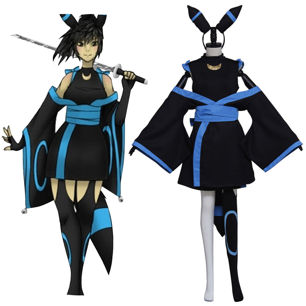 Pokemon Umbreon Human Cosplay Costume Dress