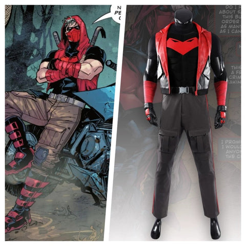 DC Comics Red Hood Jason Todd Cosplay Costume