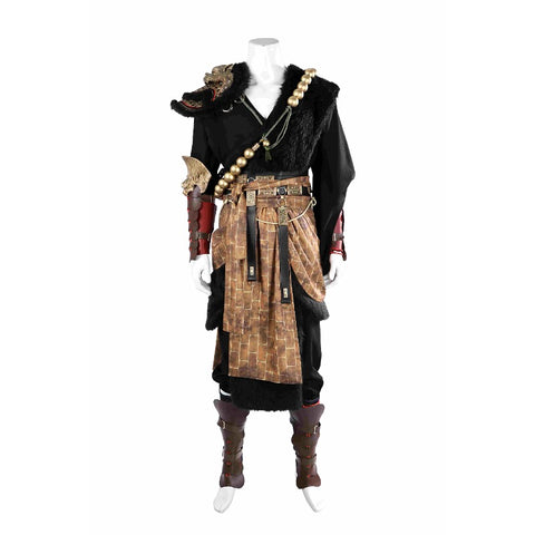 Black Myth Wukong Erlang Shen Cosplay Costume Yaoguai King Full Set for Adults Halloween Party