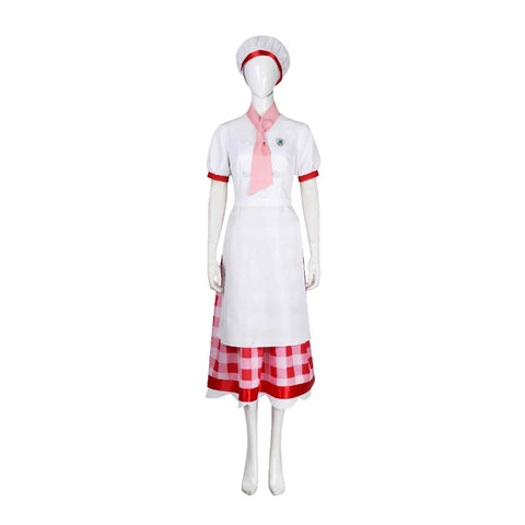 Princess Peach: Showtime! Cosplay Costume Bakery Peach Outfit for Adults and Kids