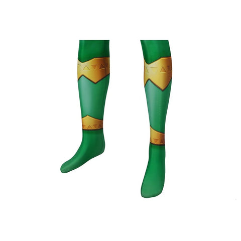 Power Rangers Green Cosplay Jumpsuit Halloween Costume for Party Fancy Dress