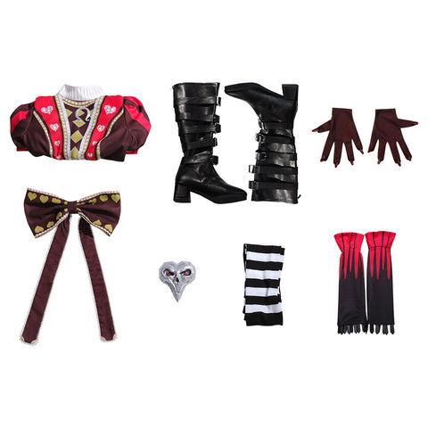 Alice: Madness Returns Alice Cosplay Costume Dress, Gloves, Socks & Bowknot - Women's Halloween Outfit