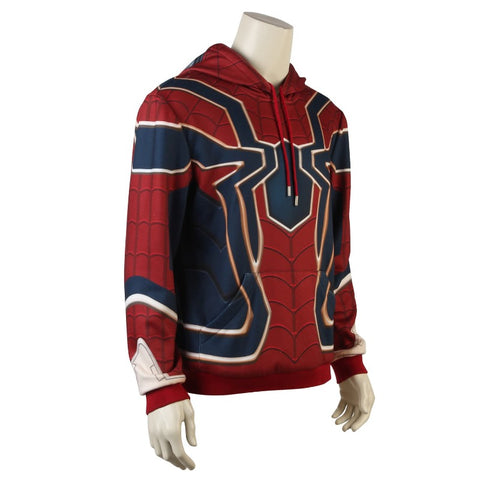 Infinity War Iron Spider Hoodie Sweatshirt Pullover Spiderman Cosplay Costume