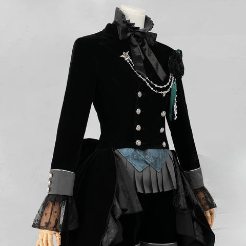 Black Butler Ciel Phantomhive Black Rose Cosplay Costume