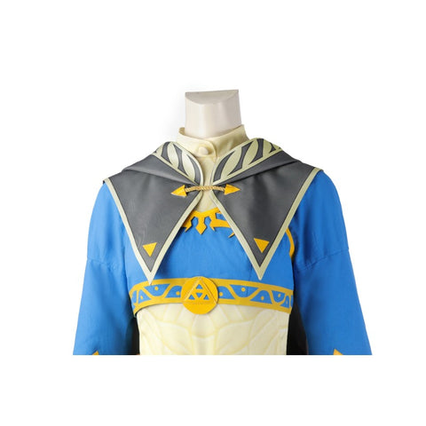 Princess Zelda Blue Cosplay Costume - Breath of the Wild Outfit for Halloween & Events