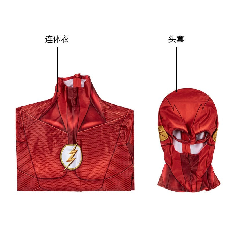 The Flash Season 5 Barry Allen Cosplay Costume Jumpsuit Mask Full Set 3D Print