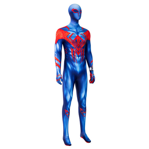 Upgraded 2099 Spiderman Muscle Bodysuit Cosplay Costume Halloween Jumpsuit Suit