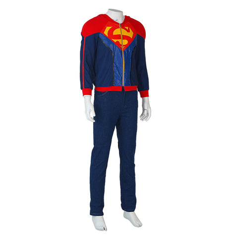 2022 Batman and Superman: Battle of the Super Sons Jon Kent Cosplay Costume Halloween Superboy Suit