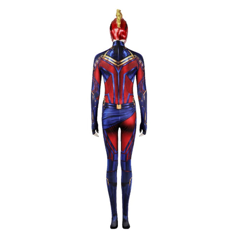 Captain Marvel Carol Danvers HD Printed Cosplay Jumpsuit - Avengers Endgame Inspired Costume