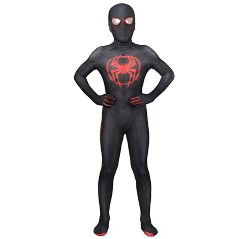 Across the Spider-Verse Miles Morales Kids Cosplay Costume – Superhero Outfit