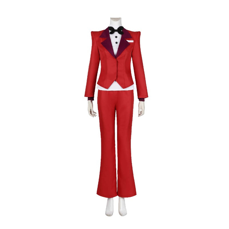 Hazbin Hotel Charlie Morningstar Cosplay Costume Red Suit for Halloween