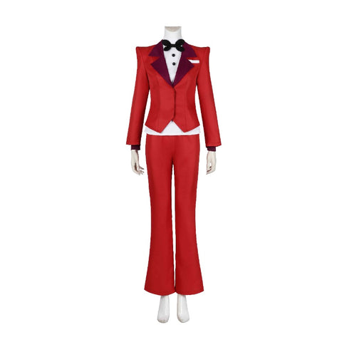 Hazbin Hotel Charlie Morningstar Cosplay Costume Red Suit for Halloween