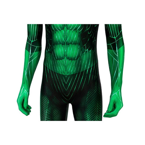 Green Lantern Hal Jordan Printed Jumpsuit Cosplay Costume for Halloween