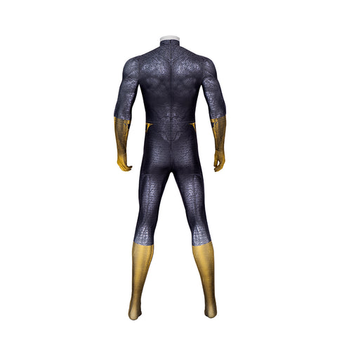 Black Adam Bodysuit Robe Mask Cosplay Costume Full Set Men Halloween Performance