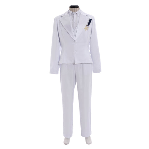 Tuxedo Mask Mamoru Chiba Wedding Dress White Cosplay Costume