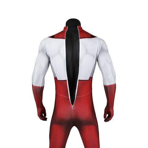 Omni Man Costume, Nolan Grayson Cosplay Bodysuit with Cloak Halloween Outfit for Men