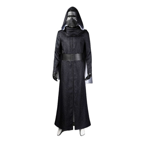 Kylo Ren Costume for Adults - Black Cloak and Mask Master Knight Outfit