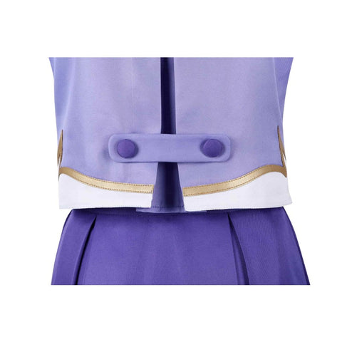 Anime The Future Diary Gasai Yuno Mirai Nikki Cosplay Costume Girls JK Uniform Purple Sailor Suit