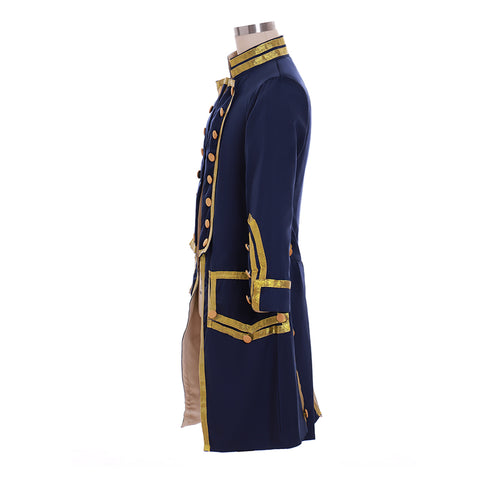 18th Century Men's Colonial Military Uniform Costume - Victorian Regency Tailcoat for Halloween | Coscomos