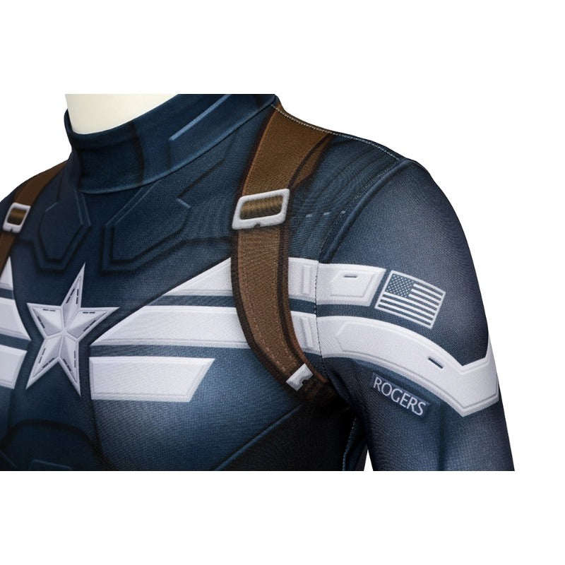 Kids Captain America Winter Soldier Edition 3D Printed Cosplay Costume For Halloween